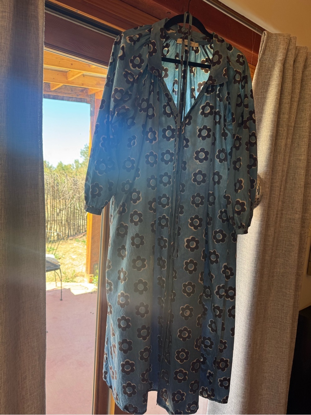 Rumi Dress in Indigo Daisy // xs